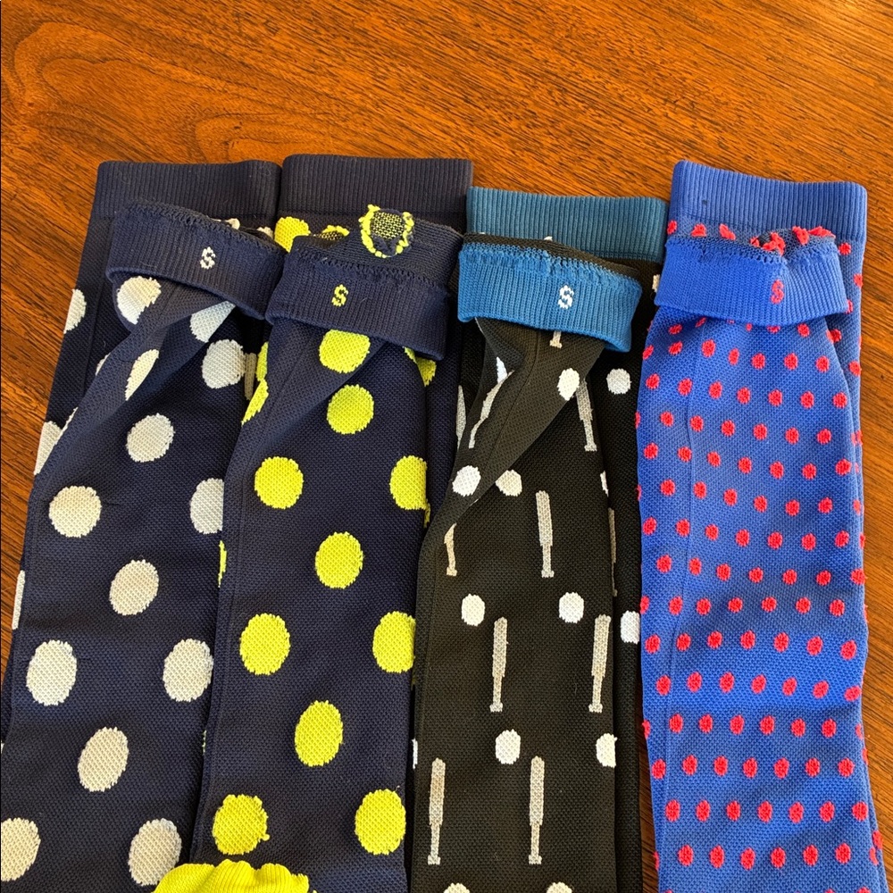 (4 pair) Compression Socks Small Navy - Picture 4 of 10